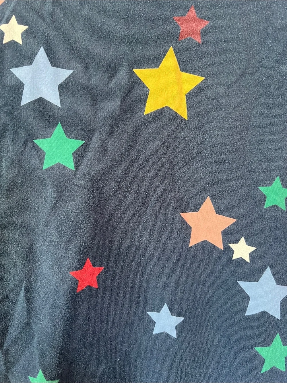 summersalt Navy Crewneck with Multicolor Star Accents